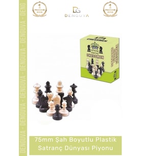 #SatrançPiyonu Eksik Takımı Tamamlama Şah Boyu Dayanıklı 75mm Büyük Plastik Satranç Dünyası Piyonu