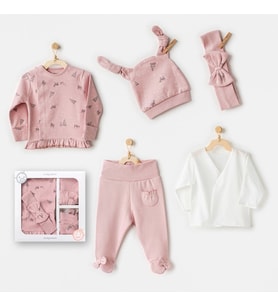 Andywawa AC25040 Puppy Gazelle 5'Li Hastane Çıkışı Pink