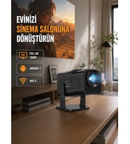 1.5 Kg Ağırlığında, 4500 Retro Oyunlu Multimedya Projektör Yeni Nesil