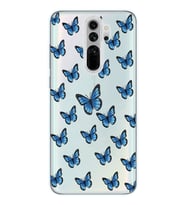 Redmi Note 8 Pro Uyumlu Kelebek Desenli Şeffaf Telefon Kılıfı