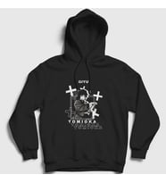 Presmono Unisex Siyah Giyu Tomioka Anime Demon Slayer Kimetsu No Yaiba Kapüşonlu Sweatshirt 298501tt
