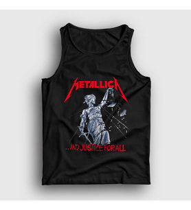 Presmono Unisex Siyah Lady Justice Metallica Atlet 66938tt