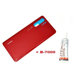 Tkgz Huawei Uyumlu P30 PRO Arka Kapak (CAM+B-7000) KIRMIZI