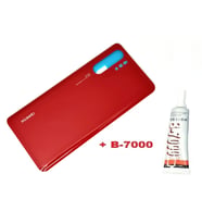 Tkgz Huawei Uyumlu P30 PRO Arka Kapak (CAM+B-7000) KIRMIZI