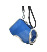Cattie Havalı Dokumadan El Yapımı Kedi Göğüs & Gezdirme Takımı 1x25-35cm - Royal Blue