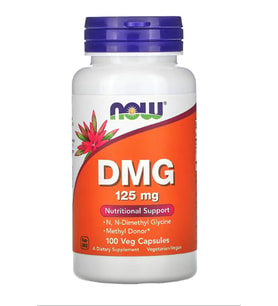 NOW Foods, DMG, 125 mg, 100 Veg Capsules. USA. 3842 (Renksiz)