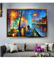 Altın Çerçeveli dekoratif tablo a428 (Gold)