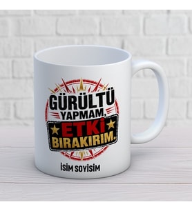 Kişiye Özel Hediye Tasarımlı Sen Benim İyikimsin Yazılı İsimli Seramik Kupa