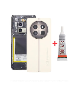 Realme 12 Pro Arka Kapak - Arka Pil Batarya Kapağı + B7000 Yapıştırcı - RMX3842 Uyumlu (Gold)