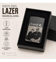 Siyah Renk Hediyelik Çakmak (Fotoğraf ve İsim Eklenebilir)