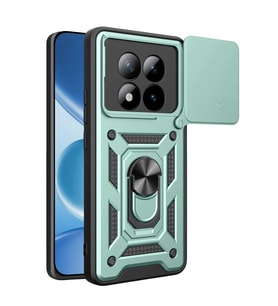 Mey İthalat® Redmi Note 15 Pro 5G Pars Lens Yüzüklü Silikon - Yeşil