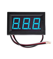Dc 0-30V Digital Mavi Voltmetre 0.56 İnch 3 Telli Panel Tip