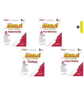 Palme 7.Sınıf Enerji Matematik Fen Türkçe Sosyal Yeni Nesil Maarif Fasikülleri