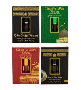 Kabe Örtüsü Kokusu Mescidi Aksa kokusu Kubbetül Sahra Kokusu ve Hacerül Esved Kokusu Alkolsüz Esans 3ml