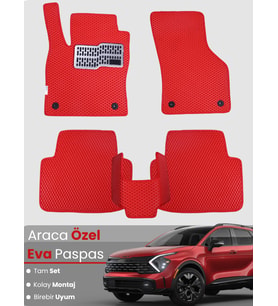 KİA SPORTAGE HYBRİD (2021-2025) Uyumlu EVA Paspas Tam Set–Araca Özel,Kolay Montaj,Su Geçirmez