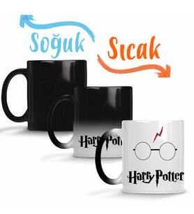 Harry Potter Gözlük Sihirli Kupa Bardak Porselen