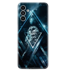 Samsung A23 A31 A32 A50 A51 A52 A53 A70 Kılıf Desenli Silikon Old Owl 1649