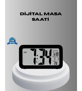 Dijital Masa Saati Sensörlü Aydınlatmalı Alarm Sıcaklık Ölçerli