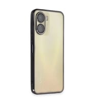 Vivo Y16 Kılıf Razer Lensli Silikon - Siyah