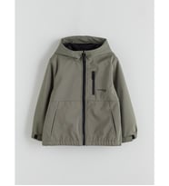 LCW Kids Haki Kapüşonlu Erkek Çocuk Softshell Yağmurluk