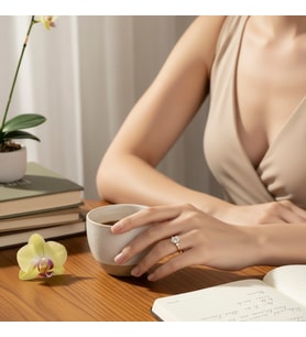 STİL İNCİSİ/XUPING JEWELRY YANLARI TAŞLI TEK TAŞ ZİRKON TAŞLI YÜZÜK