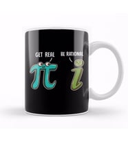 Be Rational Get Real Funny Math Joke Stats Pun Kupa Bardak Porselen