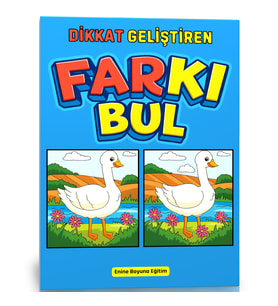 3-10 Yaş Dikkat Geliştiren Farkı Bul Kitabı (Tam Sayfa)