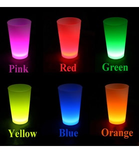 Neon Parti Glow Bardak 1.5 oz Karışık Renk 1 Adet Tekli