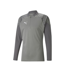 Puma Teamcup Training 1/4 Zip Top Erkek Futbol Uzun Kollu Antrenman Üstü 65798213 Gri
