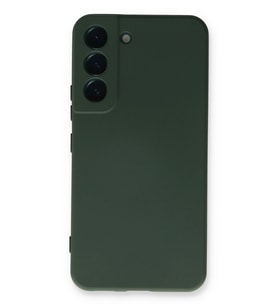Durukar® Samsung Galaxy S23 Plus Kılıf Nano içi Kadife Silikon - Koyu Yeşil