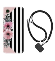General Mobile GM 21 Pro GM 22 Pro Plus Kılıf Boyun Askılı Silikon Flowers 4 1390
