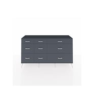 Kronos Konsol 9 Çekmeceli  176x59x99 Antrasit-Antrasit