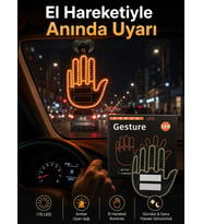 Pilli Led Işık Araç Camı İçin Uzaktan Kumandalı El Simgesi