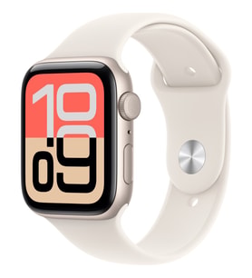 Apple Watch Se 3 Gps, 44 mm Yıldız ışığı Alüminyum kasa ve Yıldız ışığı Spor kordon - m/l