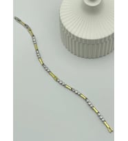 Çelik Mix Taşlı Bileklik - 25-blk102