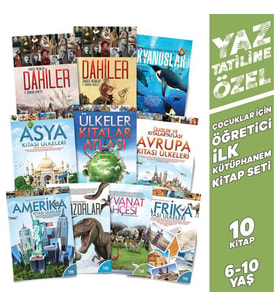 Yaz'a Özel Öğretici İlk Kütüphanem Seti - 10 Kitap