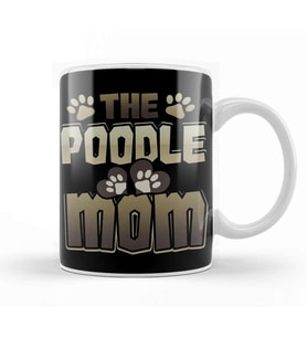 Poodle Mom Dog Lover Poodle Lover Kupa Bardak Porselen