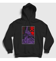 Presmono Unisex Siyah Eva 01 V2 Neon Genesis Evangelion Anime Kapüşonlu Sweatshirt 420861tt