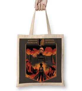 Attack On Titan For the Glory of Humanity Bez Çanta Uzun Saplı