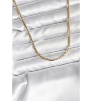 14K Gold Renk Kaplama Zincir Model CM Kadın Kolye - TJ-BKO10742