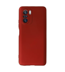 Xiaomi Poco F3 Kılıf First Silikon - Kırmızı