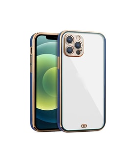 iPhone 14    Pro    Arka kapak Kılıf  Mavi       kenarlı  rose
