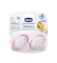 Chicco Physio Kauçuk Emzik 4+ ay - Pembe