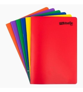 Flex Neo 80 Yaprak A4 PP Kapak Dikişli Defter (6 Adet Kareli) (Karışık)