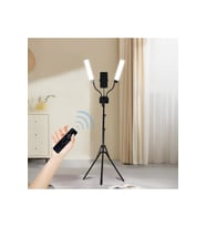 Dizüstü ve telefonlar için şık, taşınabilir ışıklı tutucu ve ring light