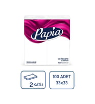 Garson Katlama Peçete 1/8 100Lü 24 Paket - 1 Papia Garson Katlama Peçete 1/8 100Lü 24 Paket