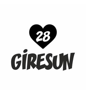 Kalpli 28 Giresun Araba Sticker siyah 20x15 CM (Siyah)