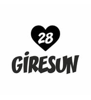 Kalpli 28 Giresun Araba Sticker siyah 20x15 CM (Siyah)
