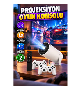 2.4G Kablosuz Oyun ve Film Projeksiyon Cihazı – Konsol ve Multimedya Destekli