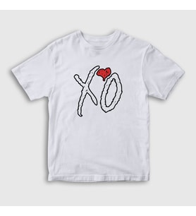 Presmono Unisex Çocuk Beyaz Xo The Weeknd T-Shirt 159272tt (Beyaz)